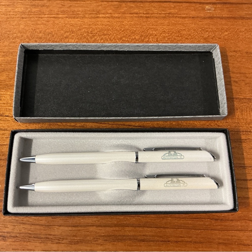 VTG 1991 Autotest Con Quill Ballpoint Pen And Mechanical Pencil Set